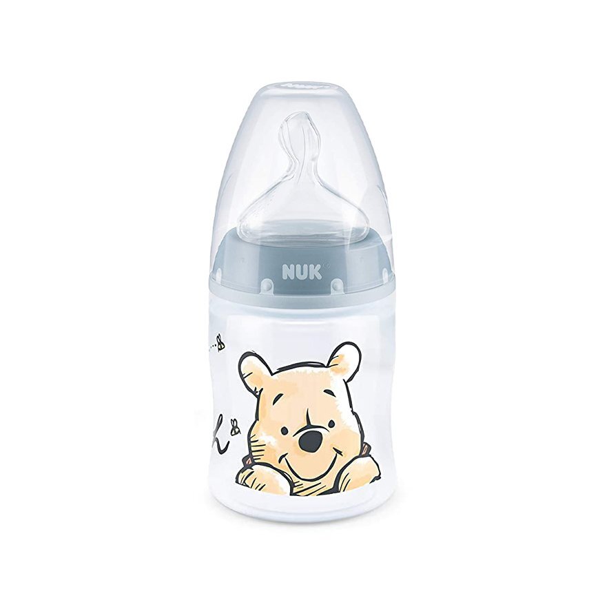 NUK Biberon First Choice 150 ml tetina silicon Disney bleu 0-6 luni