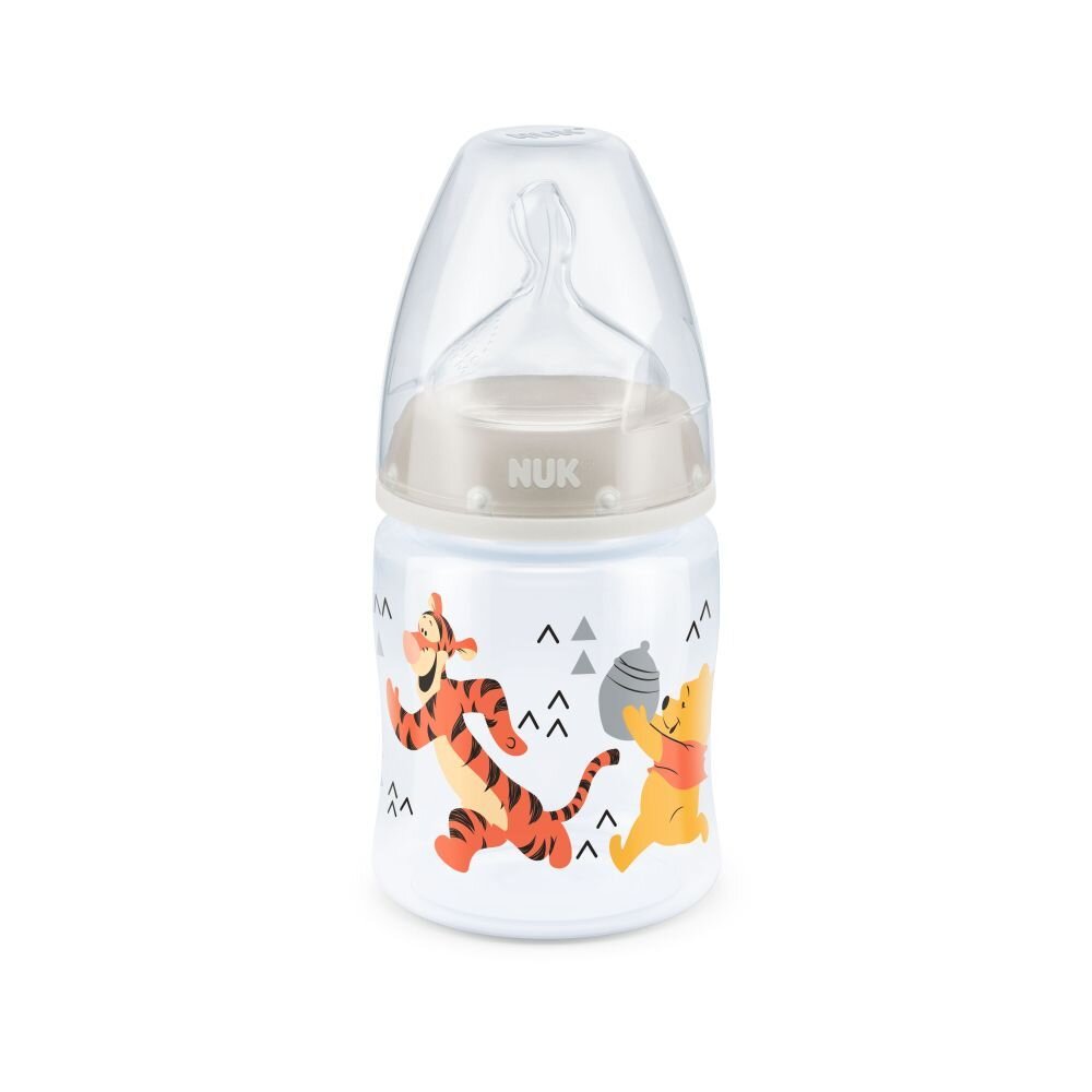 NUK Biberon First Choice 150 ml tetina silicon Disney gri 0-6 luni