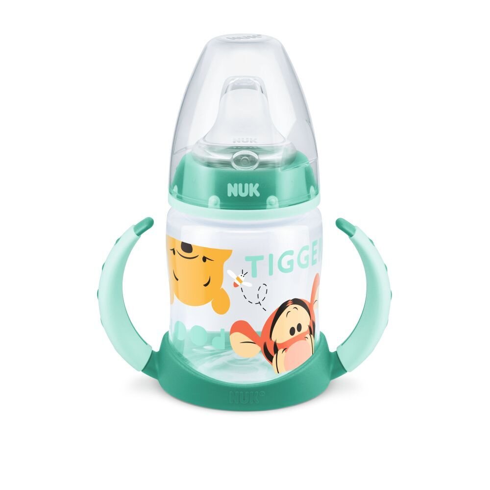 NUK Biberon First Choice 150ml cu toarte si adaptor din silicon vernil Disney 6 luni+