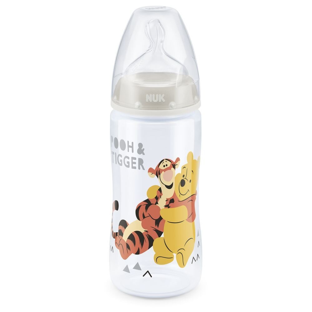 NUK Biberon First Choice 300 ml tetina silicon Disney gri 0-6 luni