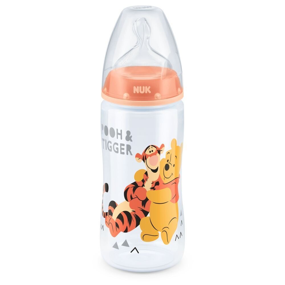 NUK Biberon First Choice 300 ml tetina silicon Disney orange 0-6 luni