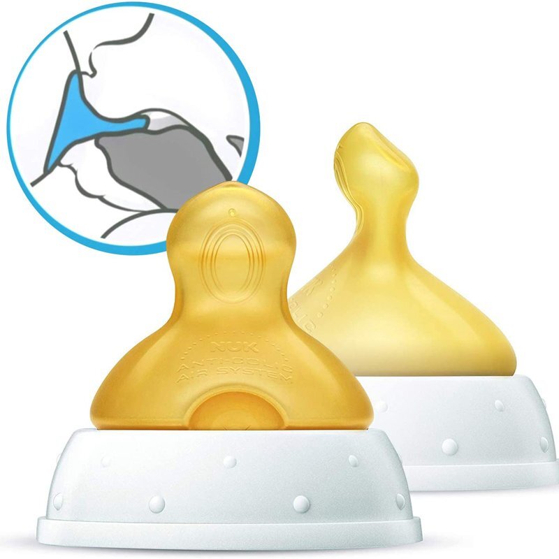 NUK Biberon First Choice Plus sticla 120 ml tetina latex M 0-6 luni turcoaz