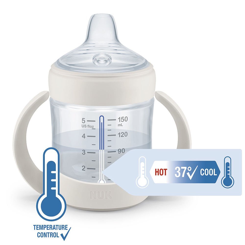 NUK Biberon Learner First Choice 150 ml Eeyore roz 6-18 luni
