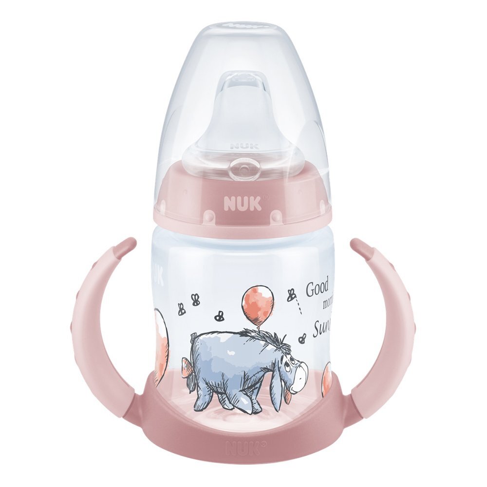 NUK Biberon Learner First Choice 150 ml Eeyore roz 6-18 luni