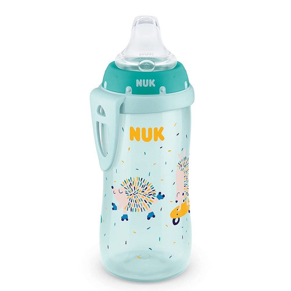 NUK Cana Active 300 ml cu adaptor silicon de la 12 luni verde