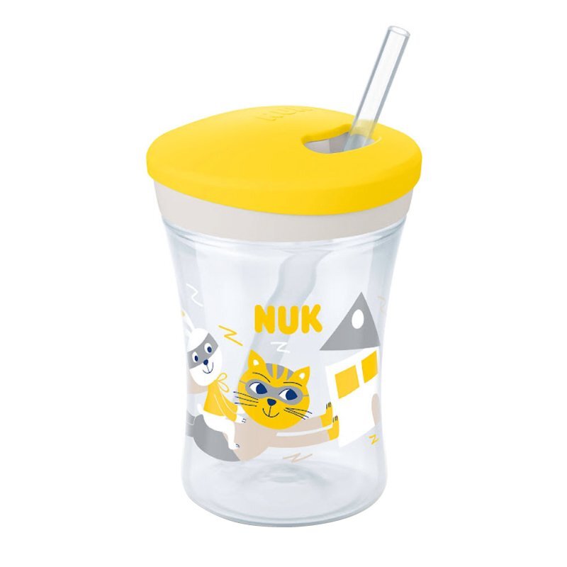 NUK Cana Evolution Action cu pai 230 ml de la 12 luni galben