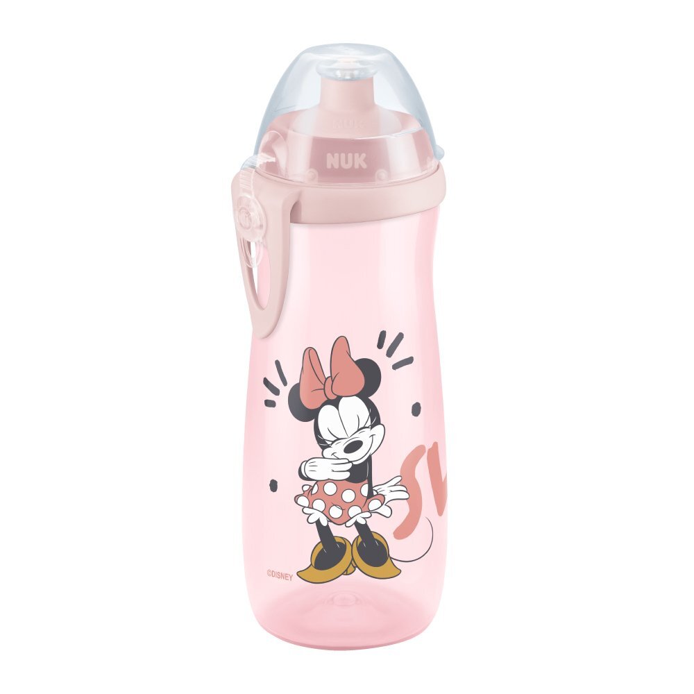 NUK Cana sport 450 ml cu adaptor Push-Pull de la 36 luni Mickey roz