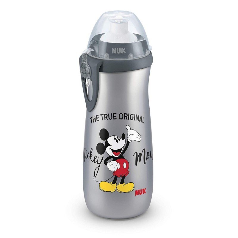 NUK Cana Sport Mickey Gri 450 ml + Adaptor Push-Pull