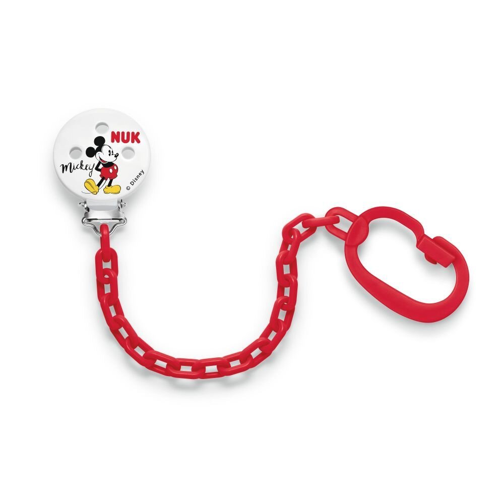 NUK Lant suzeta Mickey rosu