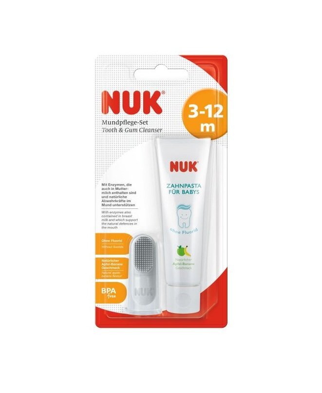 NUK Pasta de dinti + degetar 3-12 luni