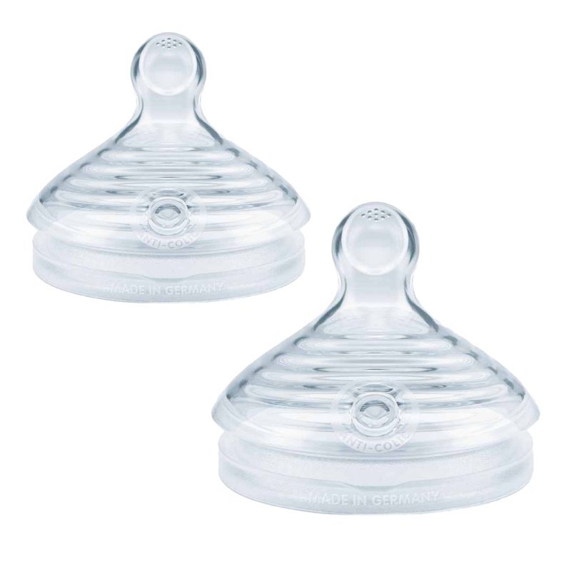 NUK Set 2 tetine for Nature din silicon L 6-18 luni