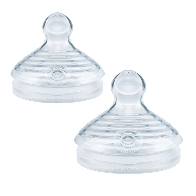 NUK Set 2 tetine for Nature din silicon M 6-18 luni