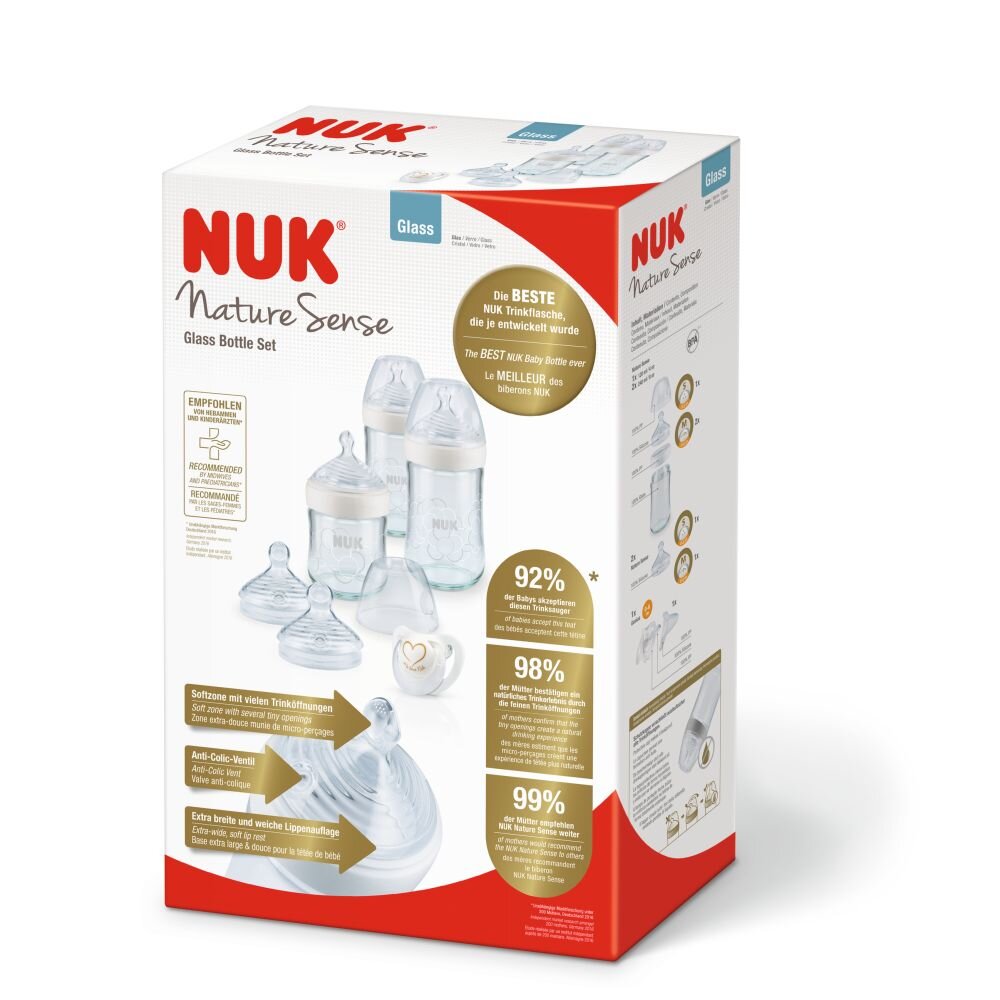 NUK Set Nature Sense biberoane sticla