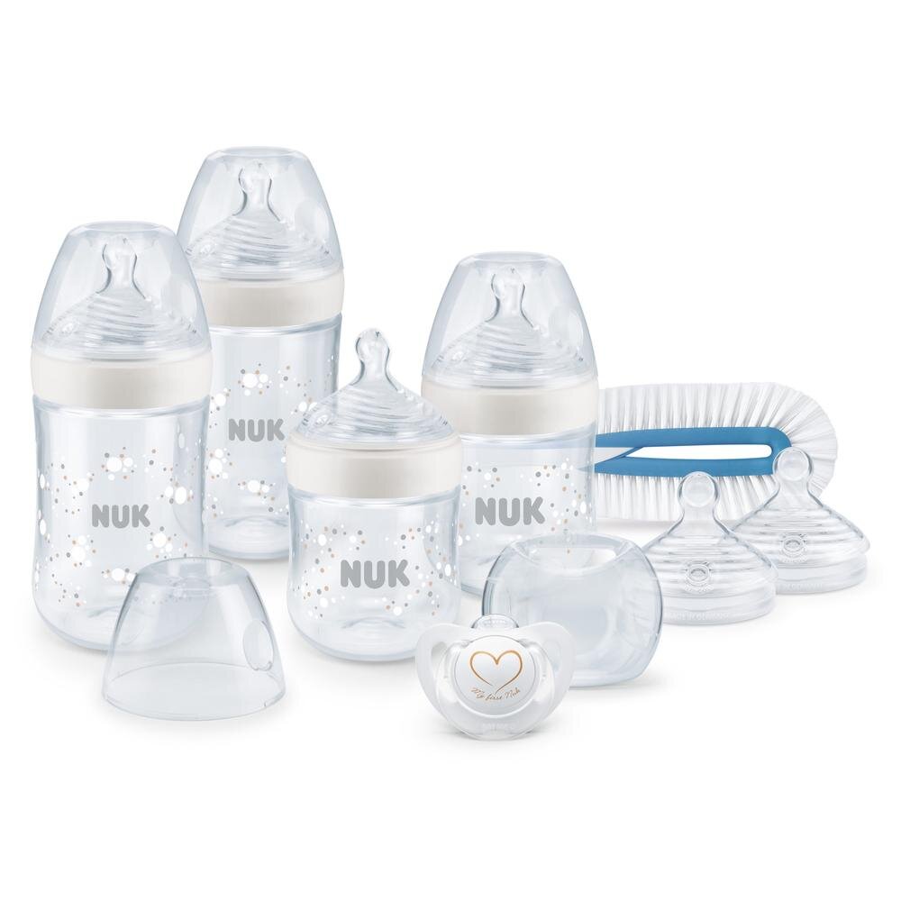 NUK Set nou nascut Nature Sense Perfect Start cu control temperatura alb