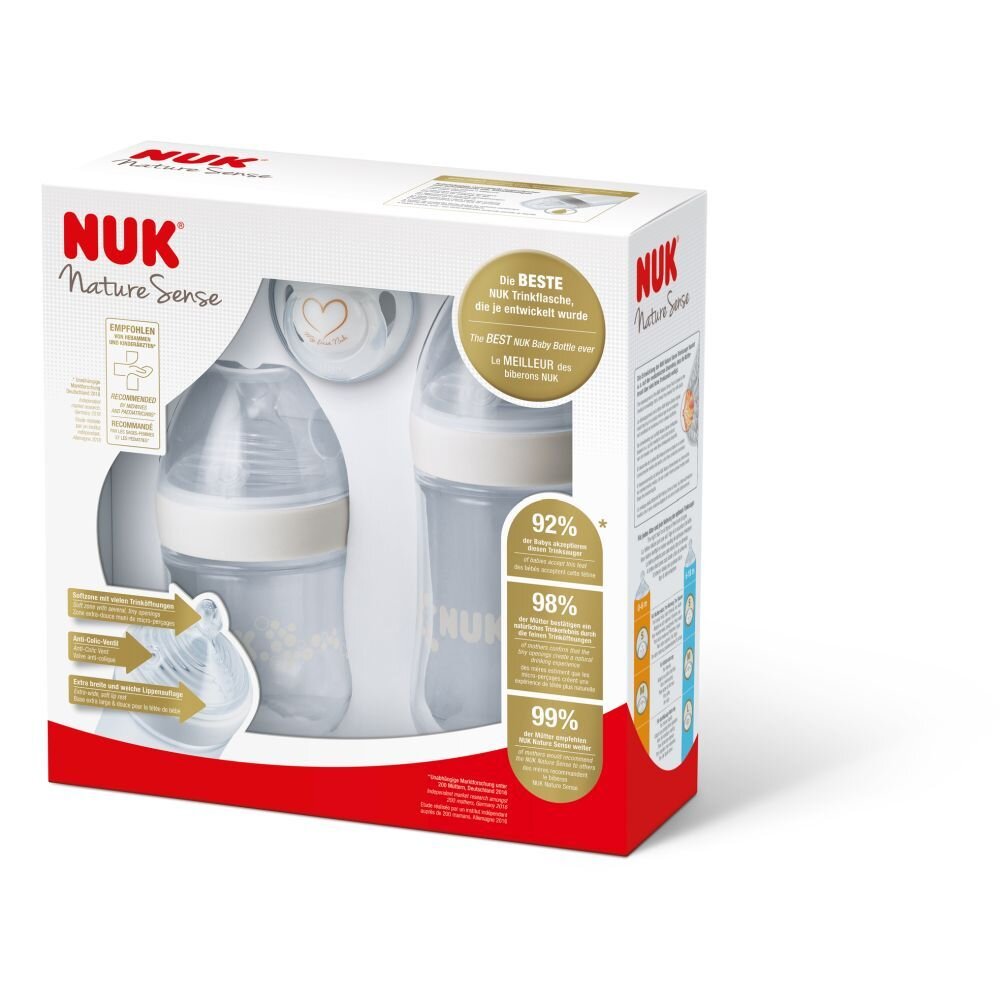 NUK Set nou nascut Nature Sense Start alb
