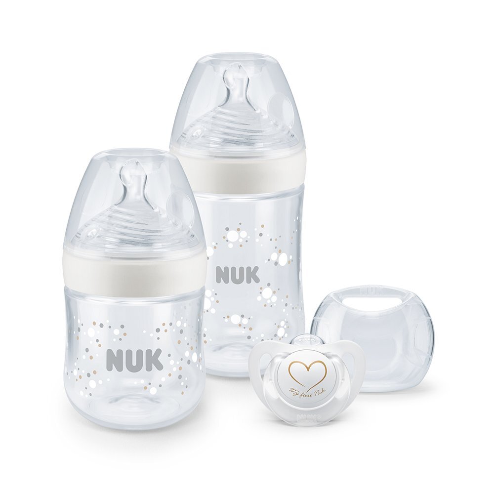 NUK Set nou nascut Nature Sense Start cu control temperatura alb