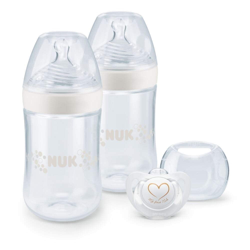 NUK Set nou nascut Nature Sense Start Twin alb