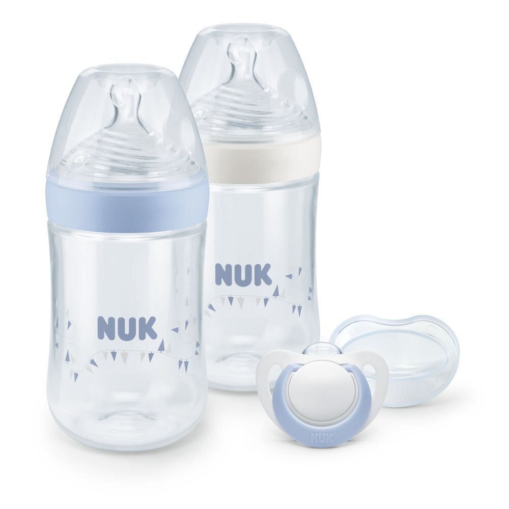 NUK Set nou nascut Nature Sense Start Twin bleu