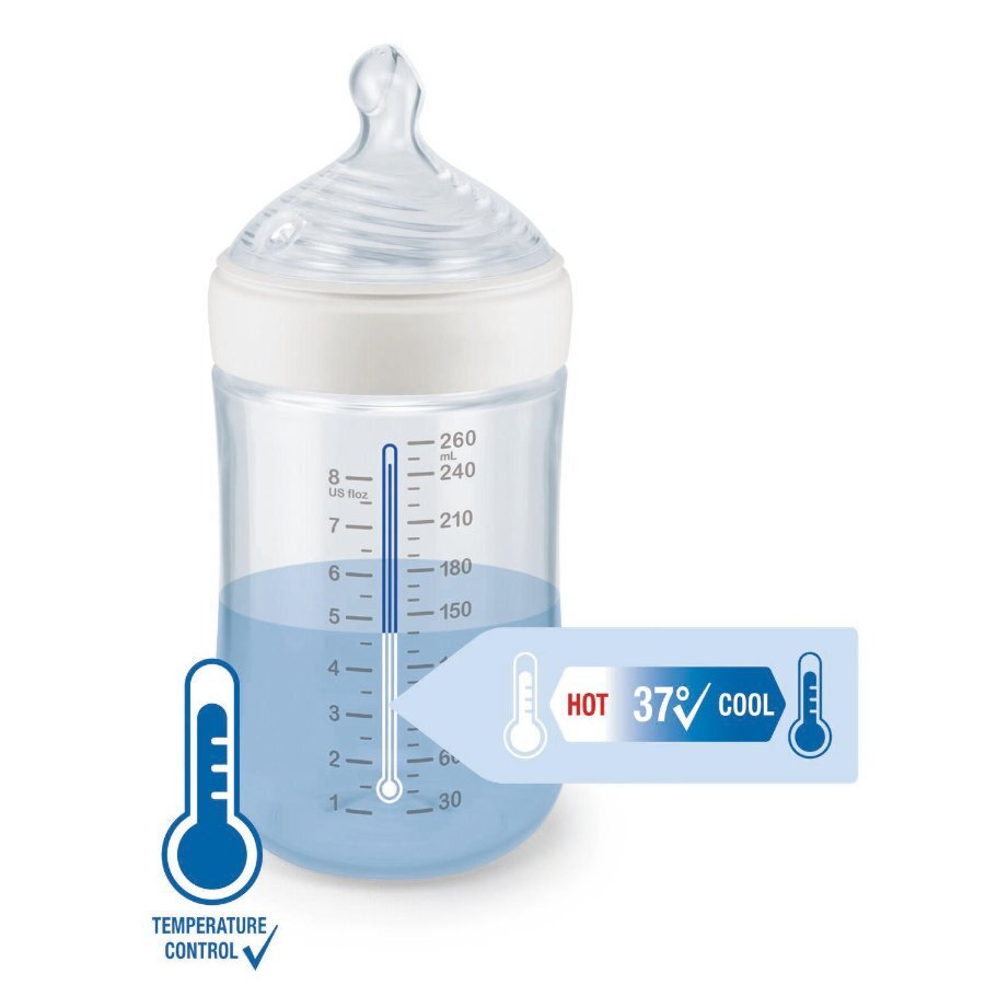 NUK Set nou nascut Nature Sense Start Twin cu control temperatura mov