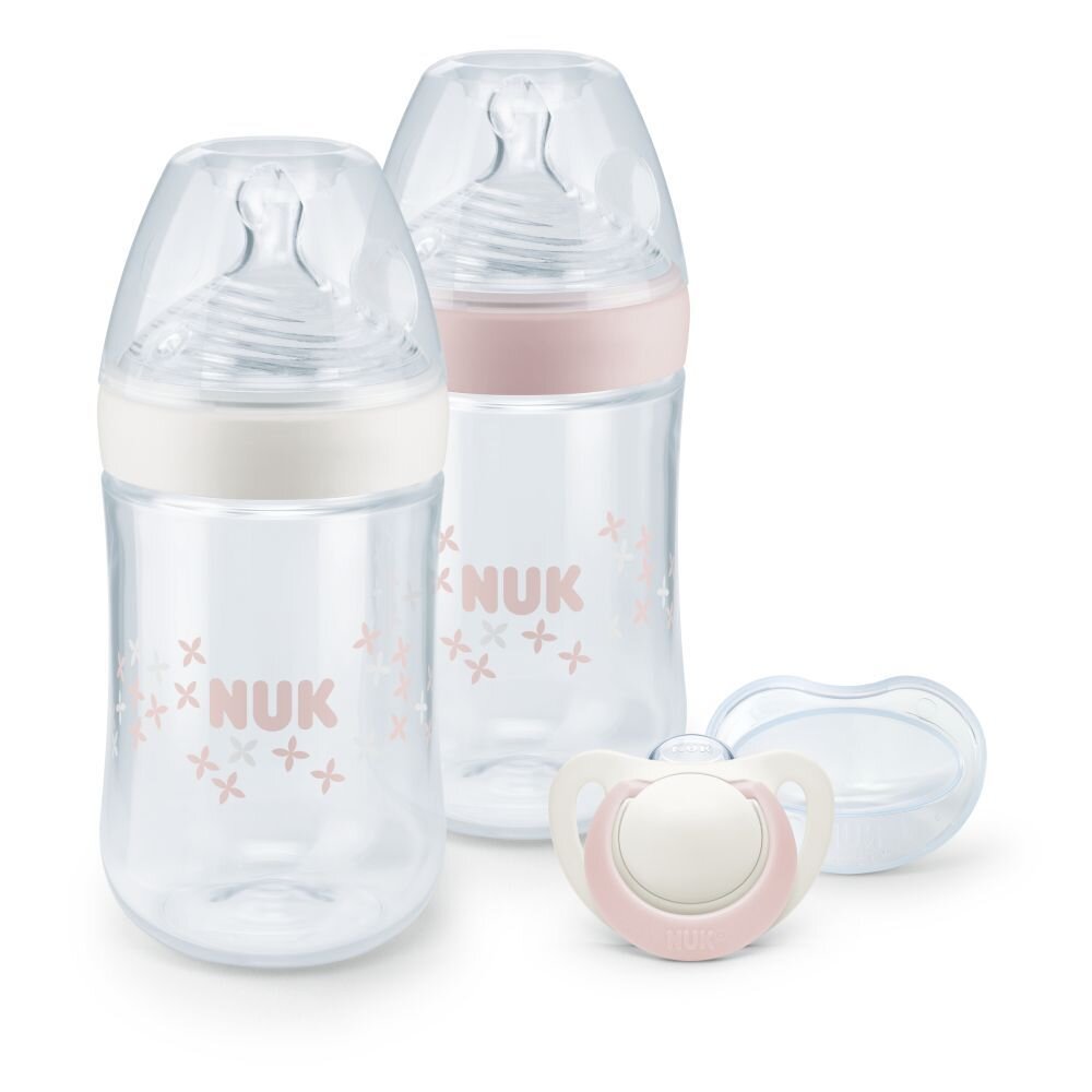 NUK Set nou nascut Nature Sense Start Twin roz