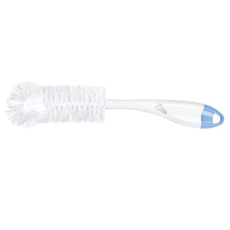 NUK Set perii 2 in 1 spalat biberoane si tetine albastru