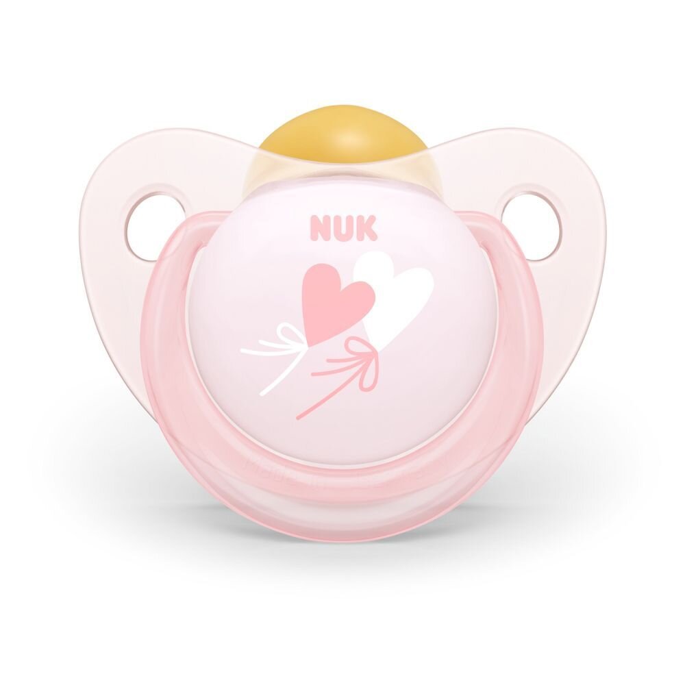 NUK Suzeta Baby Rose latex M2 love 6-18 luni