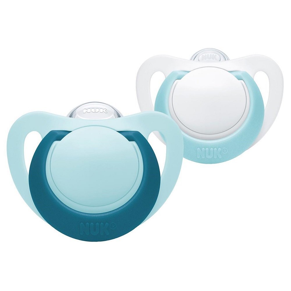 NUK Suzeta Genius silicon M2 vernil 6-18 luni 2 bucati set