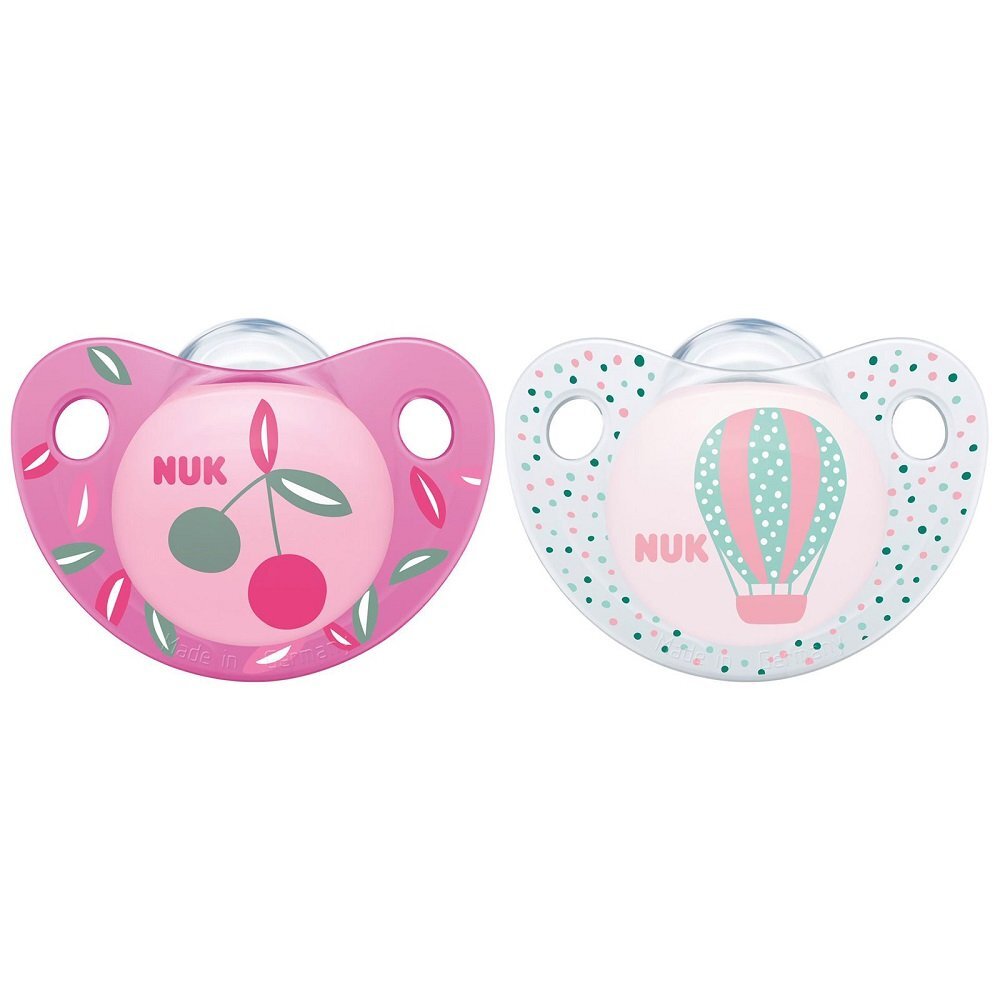 NUK Suzeta Trendline Adore silicon M3 cirese 18-36 luni
