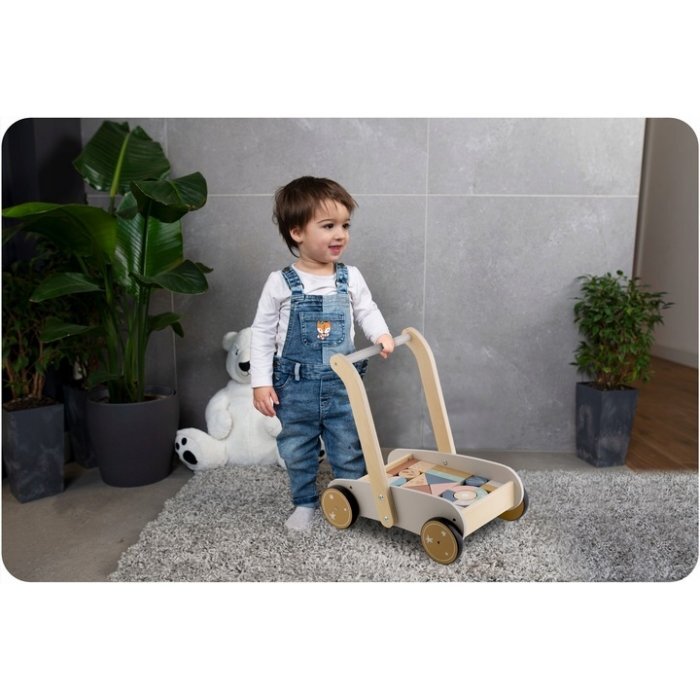 Nukido Antemergator din lemn cu blocuri din lemn incluse 26.5 x 40 x 41 cm NK-856