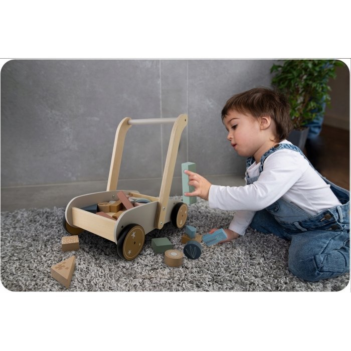 Nukido Antemergator din lemn cu blocuri din lemn incluse 26.5 x 40 x 41 cm NK-856