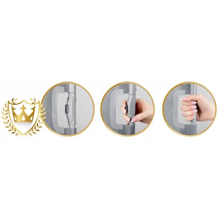 Nukido Bariera de protectie extensibila pentru scari si usi 50-140 cm 718401 gri