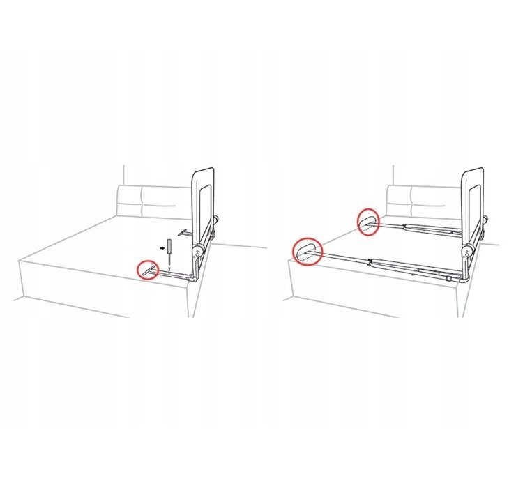 Nukido Bariera de protectie pentru pat 150x35 x42 cm Bej