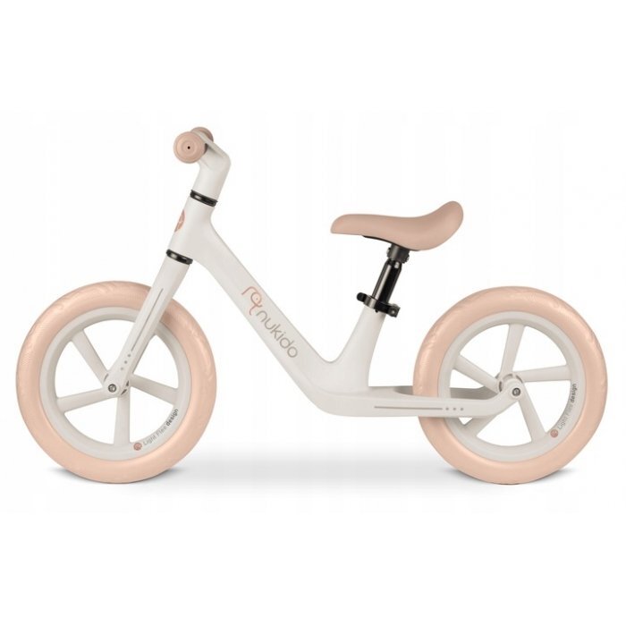 Nukido Bicicleta fara pedale pentru copii 87x39x54 cm roti EVA Light Flee Bej
