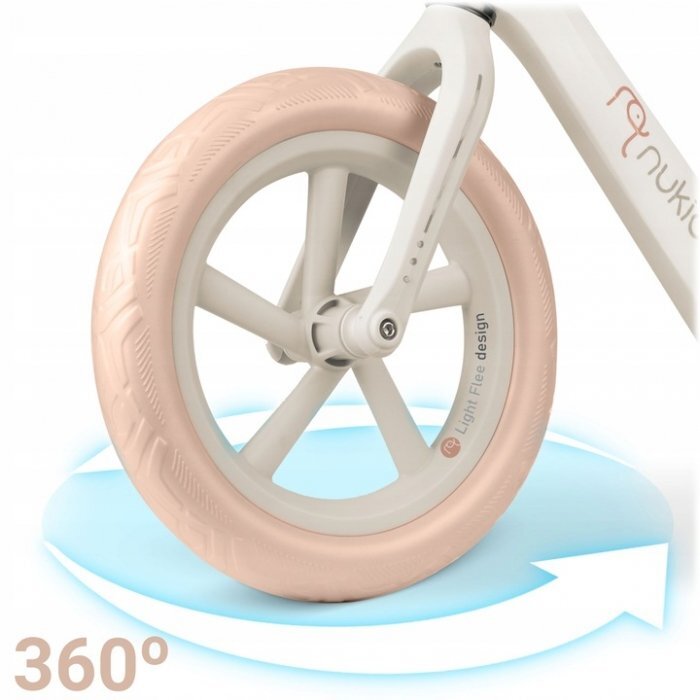 Nukido Bicicleta fara pedale pentru copii 87x39x54 cm roti EVA Light Flee Bej