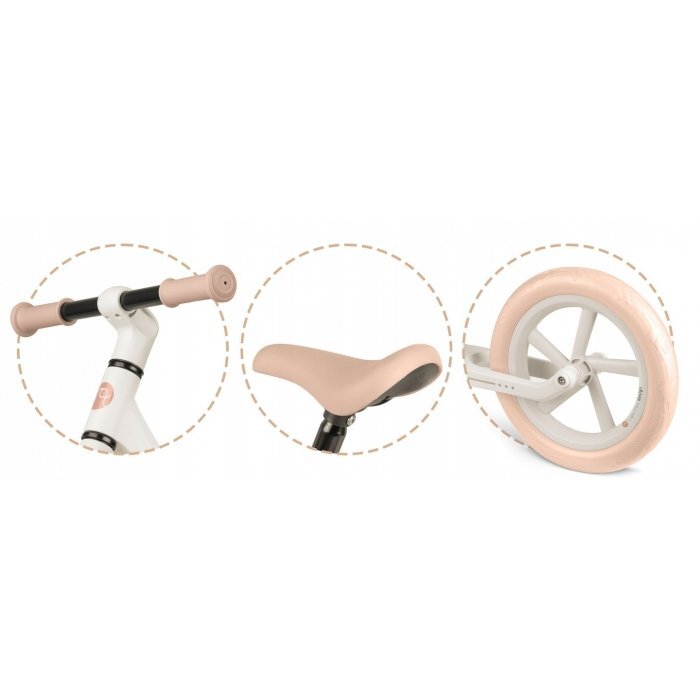 Nukido Bicicleta fara pedale pentru copii 87x39x54 cm roti EVA Light Flee Bej