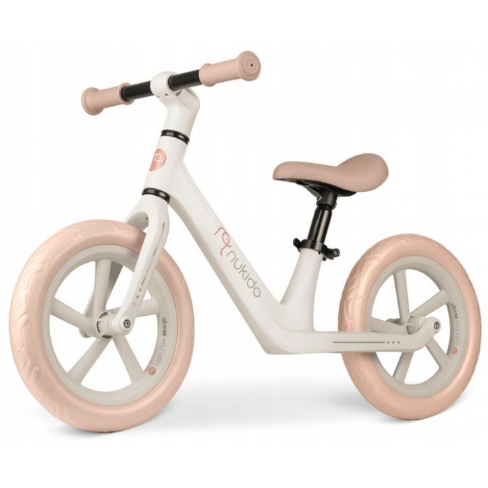 Nukido Bicicleta fara pedale pentru copii 87x39x54 cm roti EVA Light Flee Bej