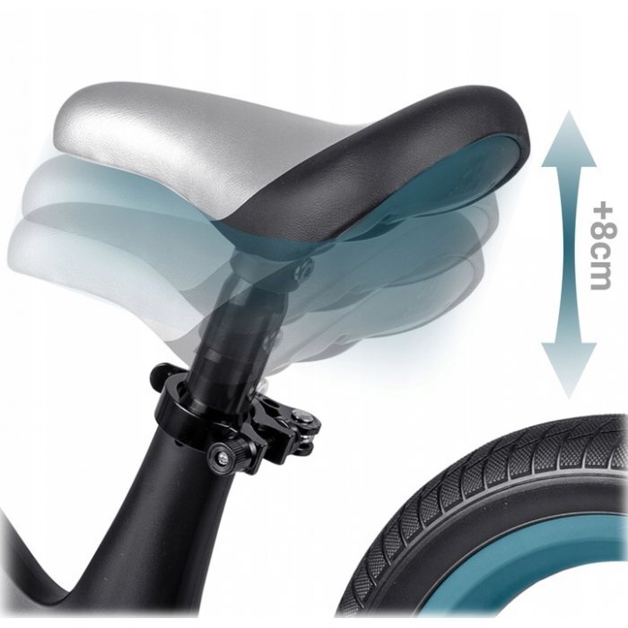 Nukido Bicicleta fara pedale pentru copii 87x39x54 cm roti EVA Light Flee Negru