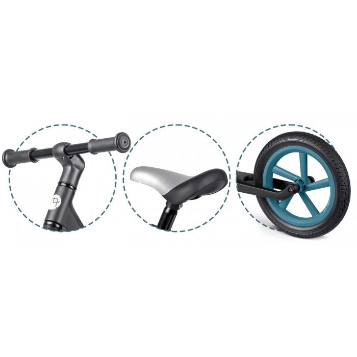 Nukido Bicicleta fara pedale pentru copii 87x39x54 cm roti EVA Light Flee Negru
