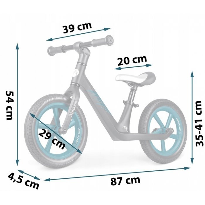 Nukido Bicicleta fara pedale pentru copii 87x39x54 cm roti EVA Light Flee Negru