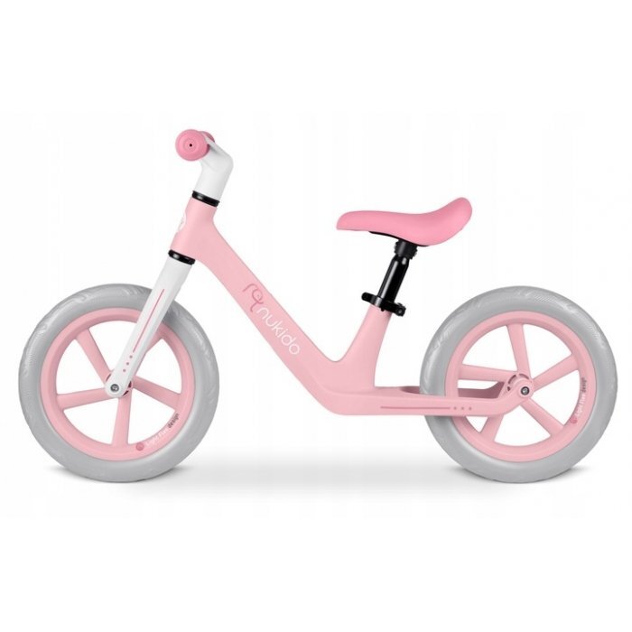 Nukido Bicicleta fara pedale pentru copii 87x39x54 cm roti EVA Light Flee Roz