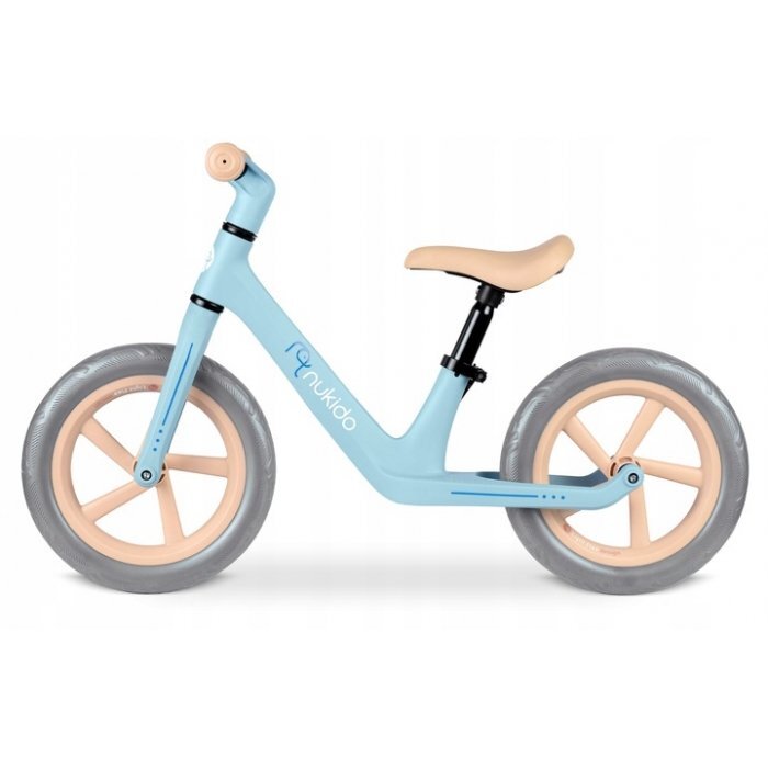 Nukido Bicicleta fara pedale pentru copii Light Flee Albastru 87x39x54 cmde la 2ani roti EVAsezut moale cu inaltime reglabila intre 35-41 cmcadru rezistentmanere cauciucate ergonomice cu opritori