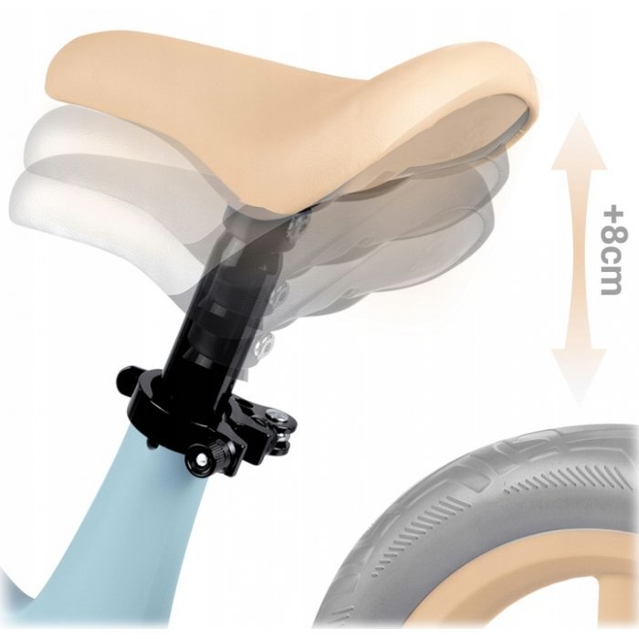 Nukido Bicicleta fara pedale pentru copii Light Flee Albastru 87x39x54 cmde la 2ani roti EVAsezut moale cu inaltime reglabila intre 35-41 cmcadru rezistentmanere cauciucate ergonomice cu opritori