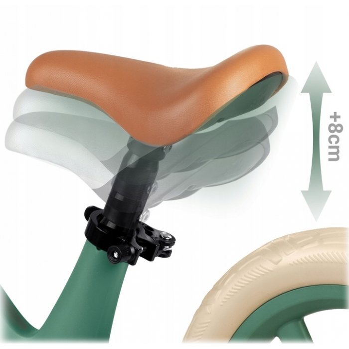 Nukido Bicicleta fara pedale pentru copii Light Flee Verde 87x39x54 cmde la 2ani roti EVAsezut moale cu inaltime reglabila intre 35-41 cmcadru rezistentmanere cauciucate ergonomice cu opritori