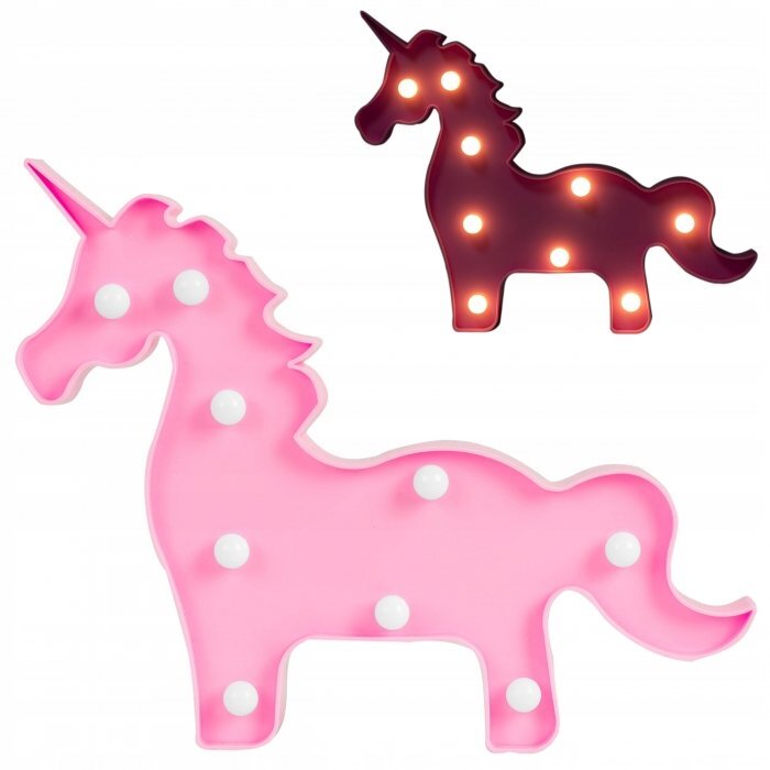 Nukido Lampa de veghe in forma de unicorn Roz