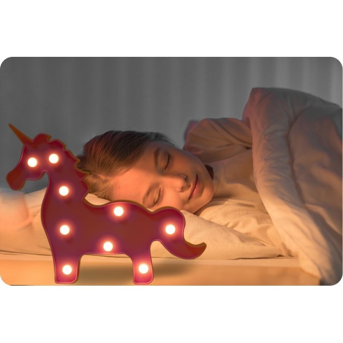 Nukido Lampa de veghe in forma de unicorn Roz