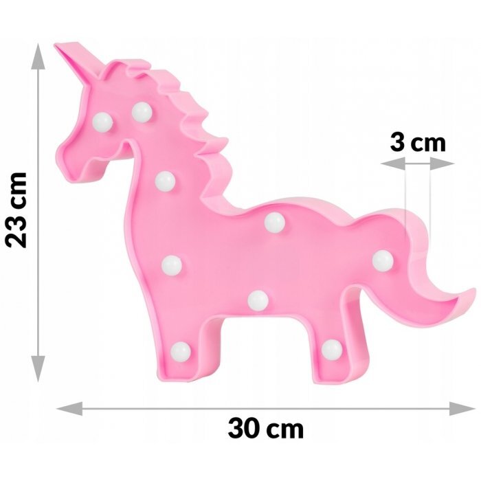 Nukido Lampa de veghe in forma de unicorn Roz
