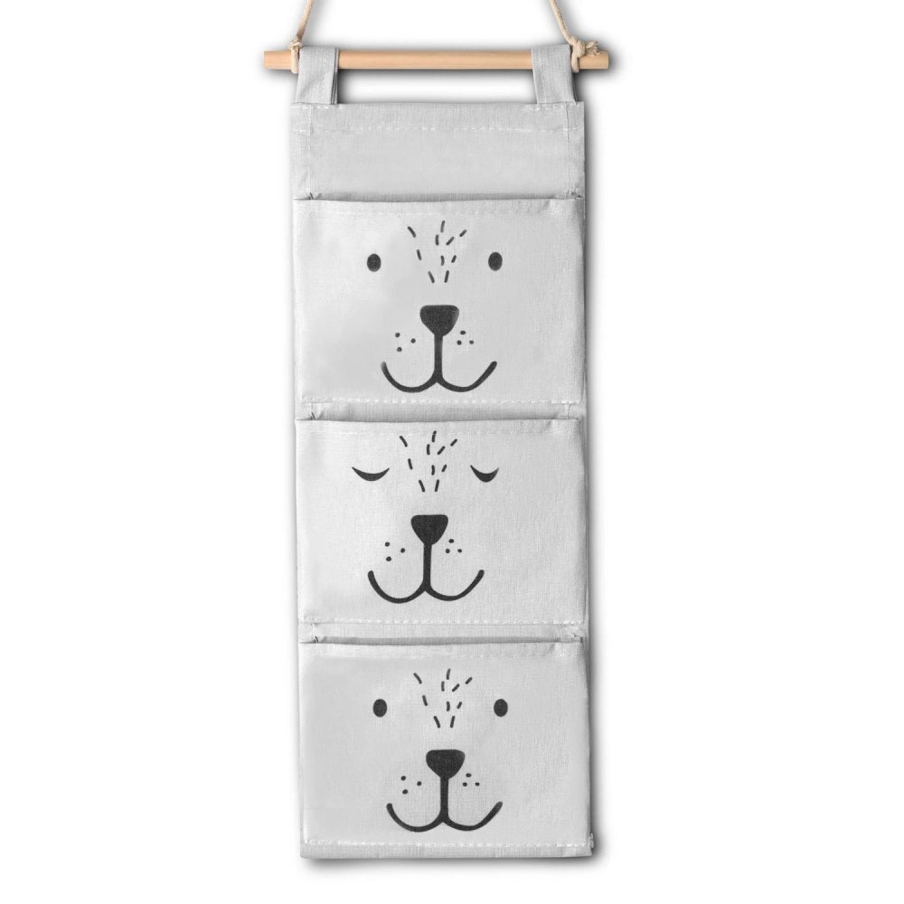 Nukido Organizator textil de agatat Ursulet Gri
