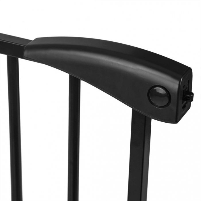 Nukido Poarta siguranta 75-115 cm 718300 Negru