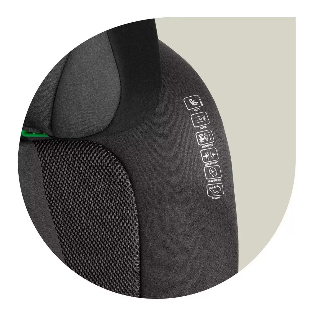 Nukido Scaun auto copii cu isofix I-SIZE 100-150 cm Louis Soft NegruGrispatar reglabil si detasabiltetiera reglabila in 12 pozitiiindicatori instalare centuraprotectie la impact lateralcertificare ECE R129