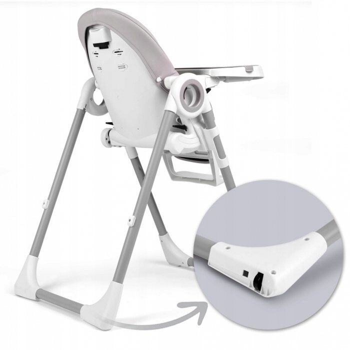 Nukido Scaun de masa multifunctional Belo mov